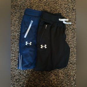 2 Pair Of Boy Size Small Under Armor Sweatpants